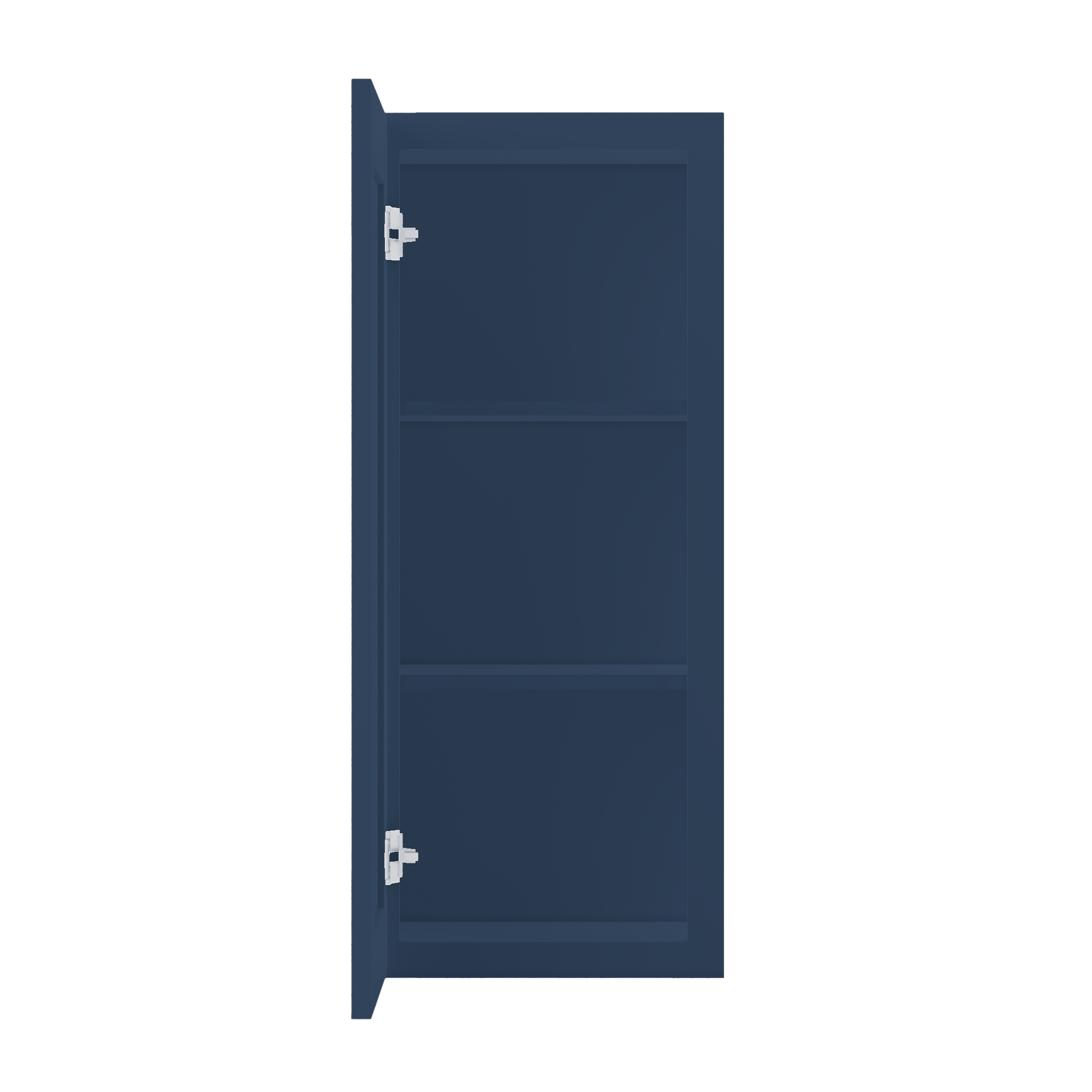 Wall Kitchen Cabinet W1536 Danbury Blue LessCare 15 in. width 36 in. height 12 in. depth - Kitchen Cabinets