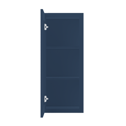 Wall Kitchen Cabinet W1536 Danbury Blue LessCare 15 in. width 36 in. height 12 in. depth - Kitchen Cabinets