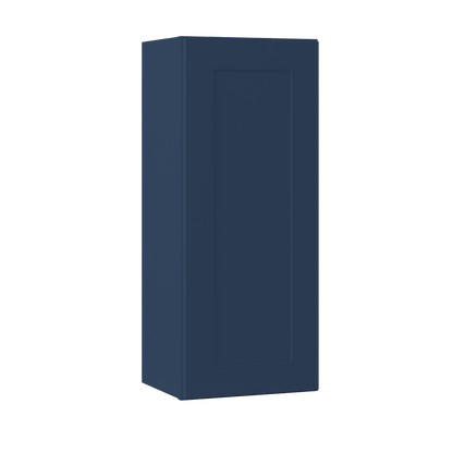 Wall Kitchen Cabinet W1536 Danbury Blue LessCare 15 in. width 36 in. height 12 in. depth - Kitchen Cabinets
