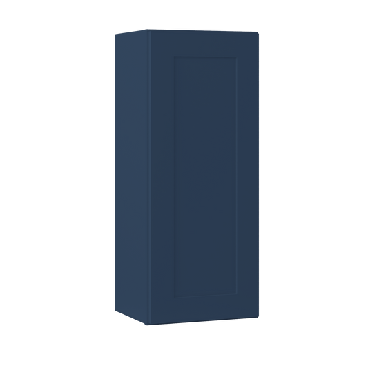 Wall Kitchen Cabinet W1536 Danbury Blue LessCare 15 in. width 36 in. height 12 in. depth - Kitchen Cabinets