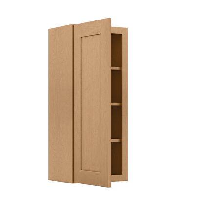 Wall Kitchen Cabinet W1536 Shaker Toffee LessCare 15 in. width 36 in. height 12 in. depth - Kitchen Cabinets