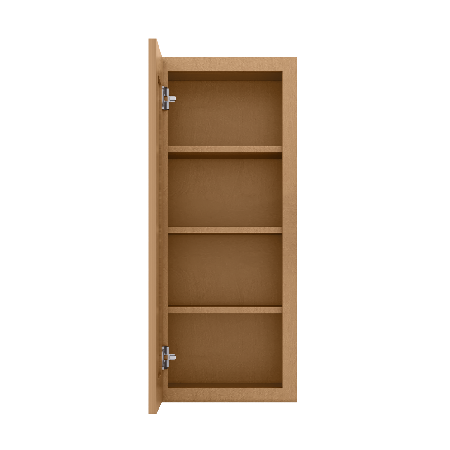 Wall Kitchen Cabinet W1536 Shaker Toffee LessCare 15 in. width 36 in. height 12 in. depth - Kitchen Cabinets