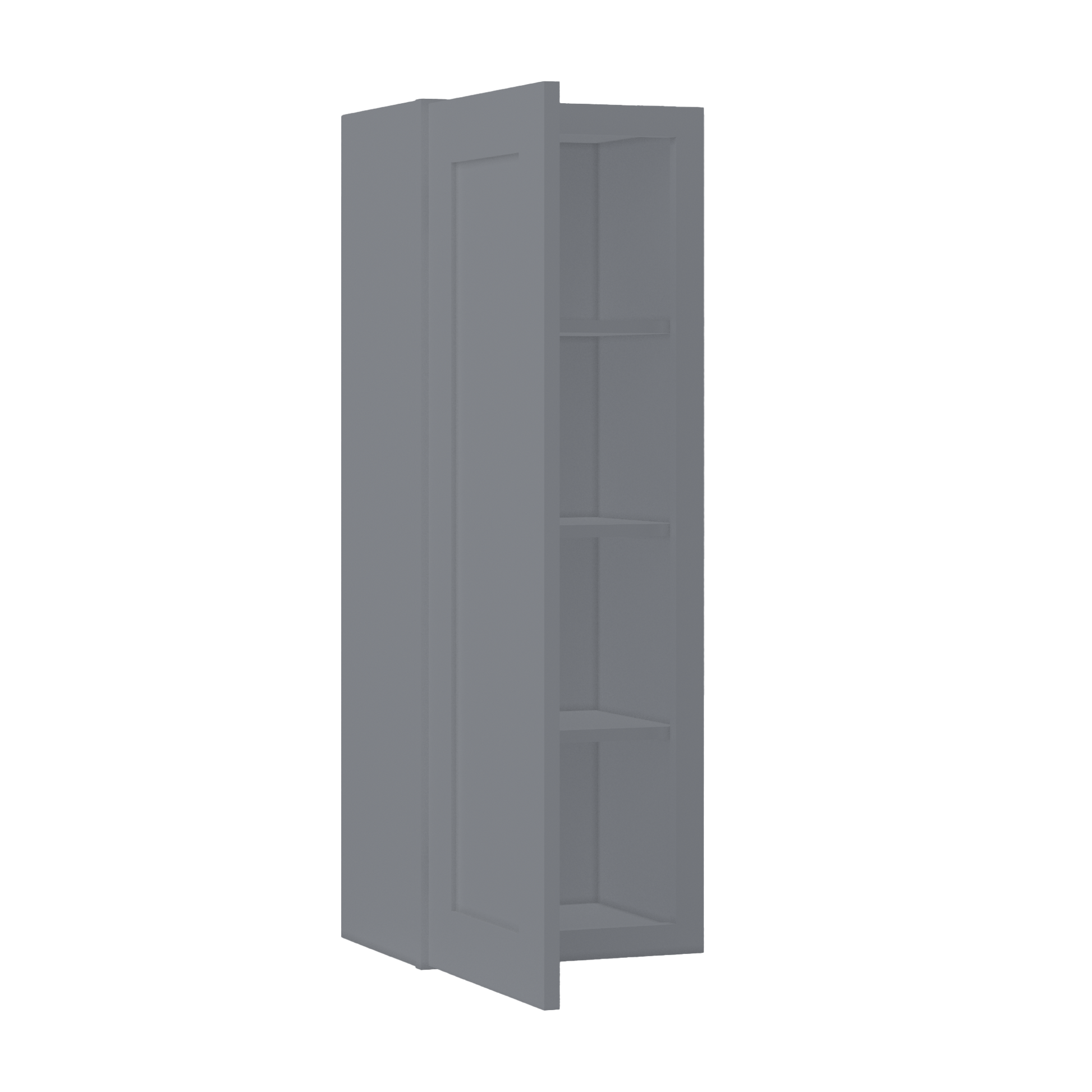 Wall Kitchen Cabinet W1542 Colonial Gray LessCare 15 in. width 42 in. height 12 in. depth - Kitchen Cabinets