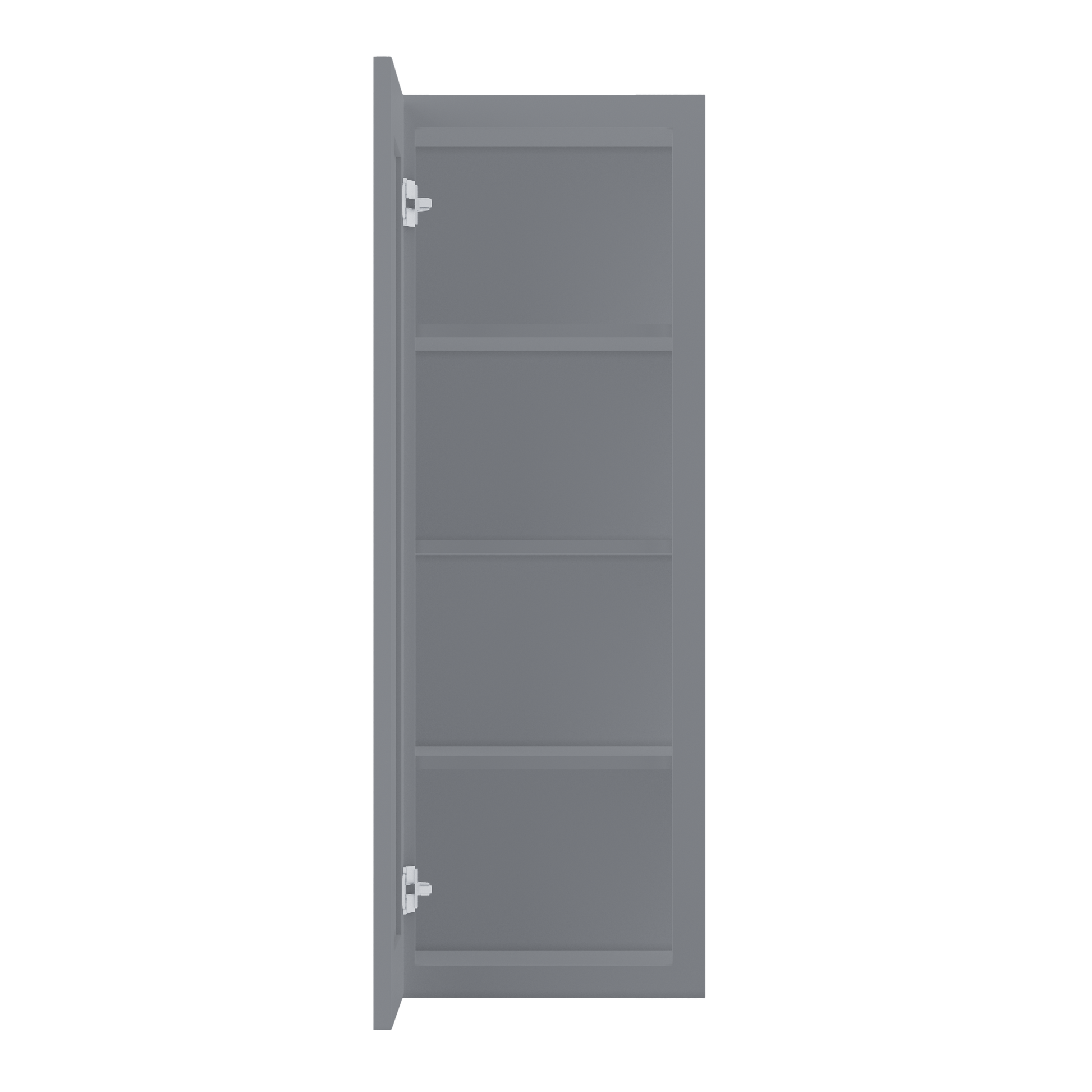 Wall Kitchen Cabinet W1542 Colonial Gray LessCare 15 in. width 42 in. height 12 in. depth - Kitchen Cabinets
