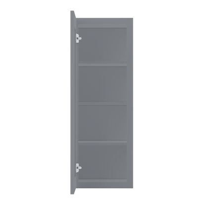 Wall Kitchen Cabinet W1542 Colonial Gray LessCare 15 in. width 42 in. height 12 in. depth - Kitchen Cabinets