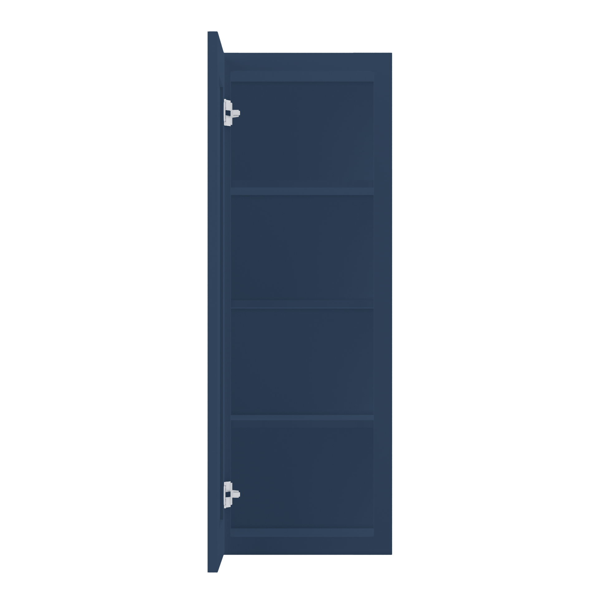 Wall Kitchen Cabinet W1542 Danbury Blue LessCare 15 in. width 42 in. height 12 in. depth - Kitchen Cabinets