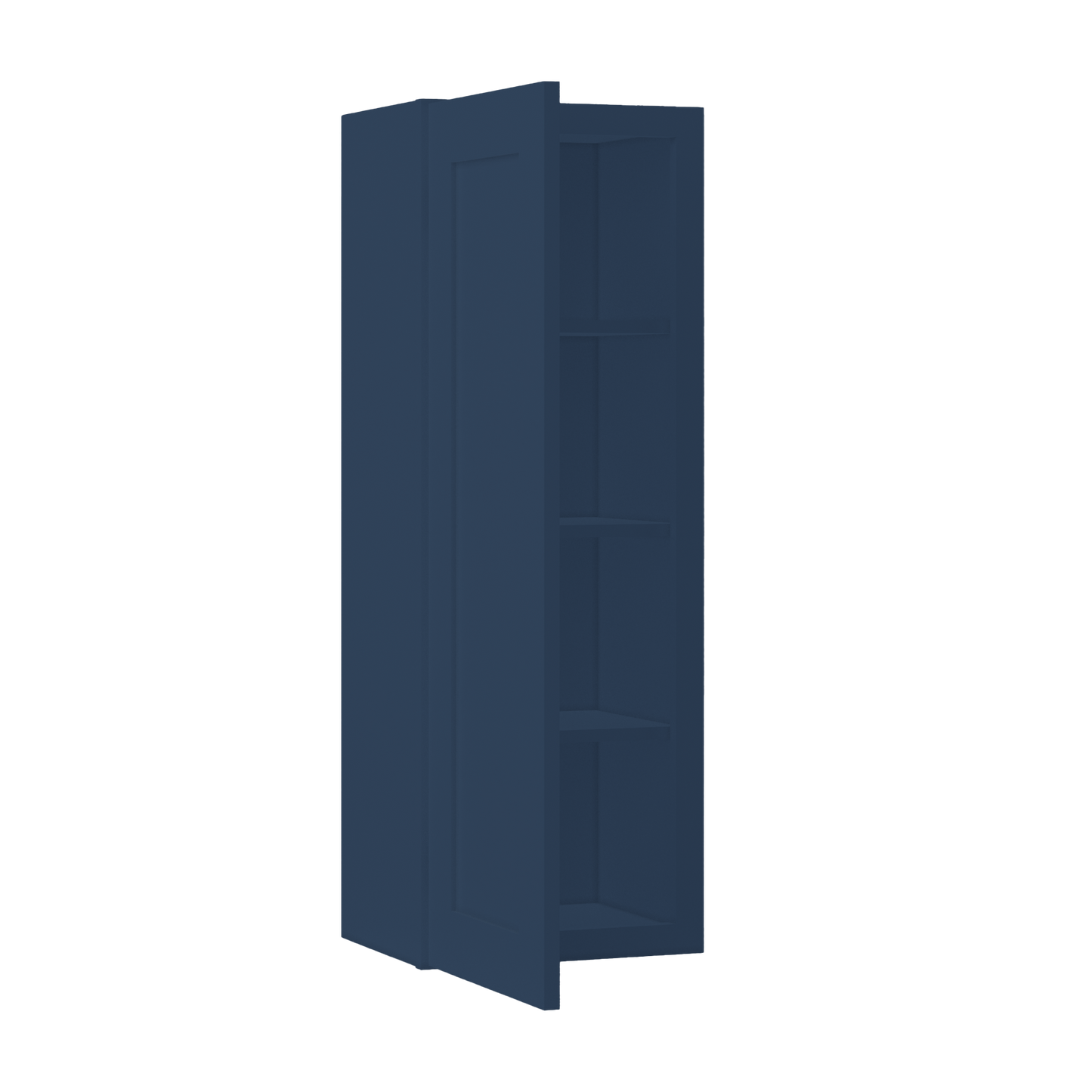 Wall Kitchen Cabinet W1542 Danbury Blue LessCare 15 in. width 42 in. height 12 in. depth - Kitchen Cabinets