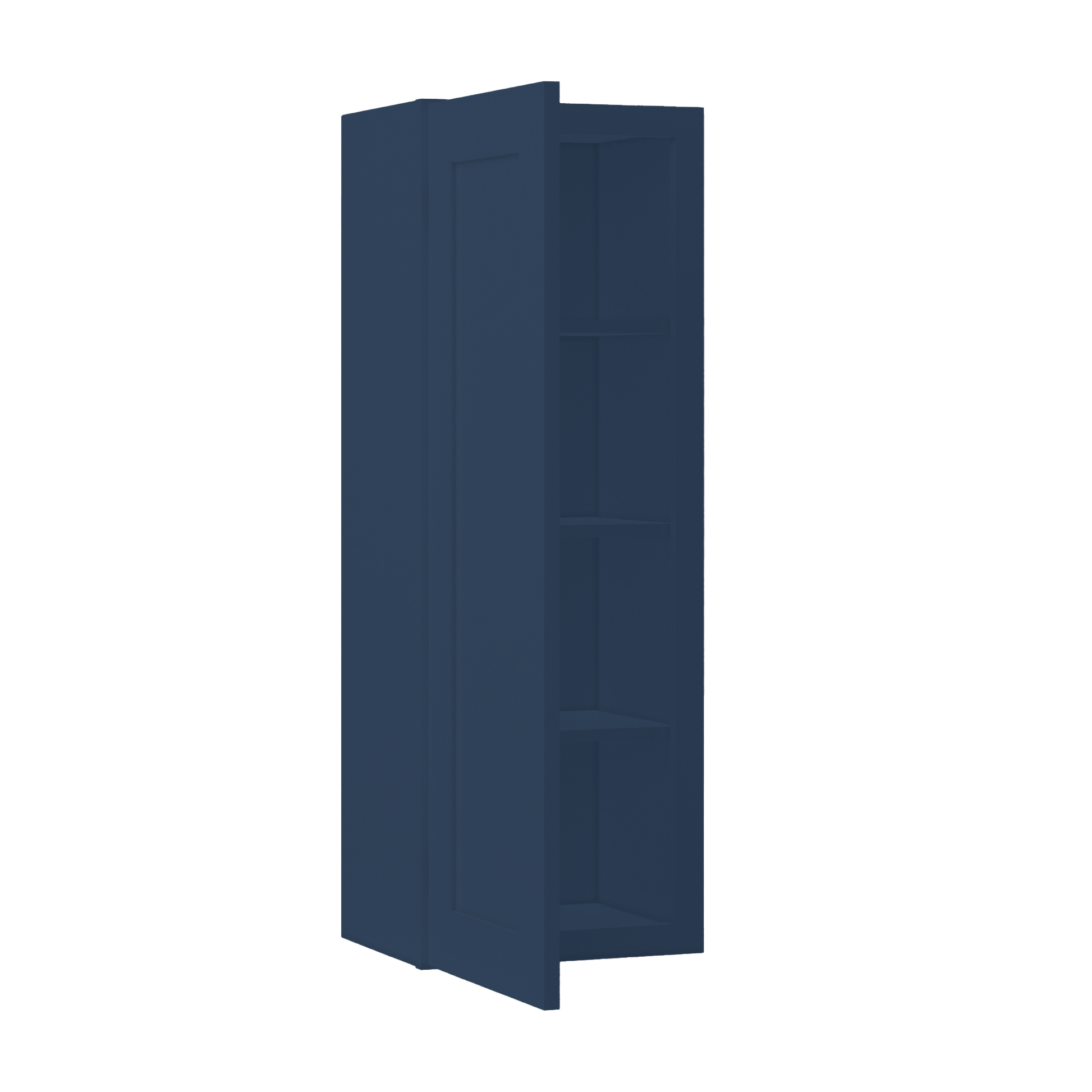 Wall Kitchen Cabinet W1542 Danbury Blue LessCare 15 in. width 42 in. height 12 in. depth - Kitchen Cabinets