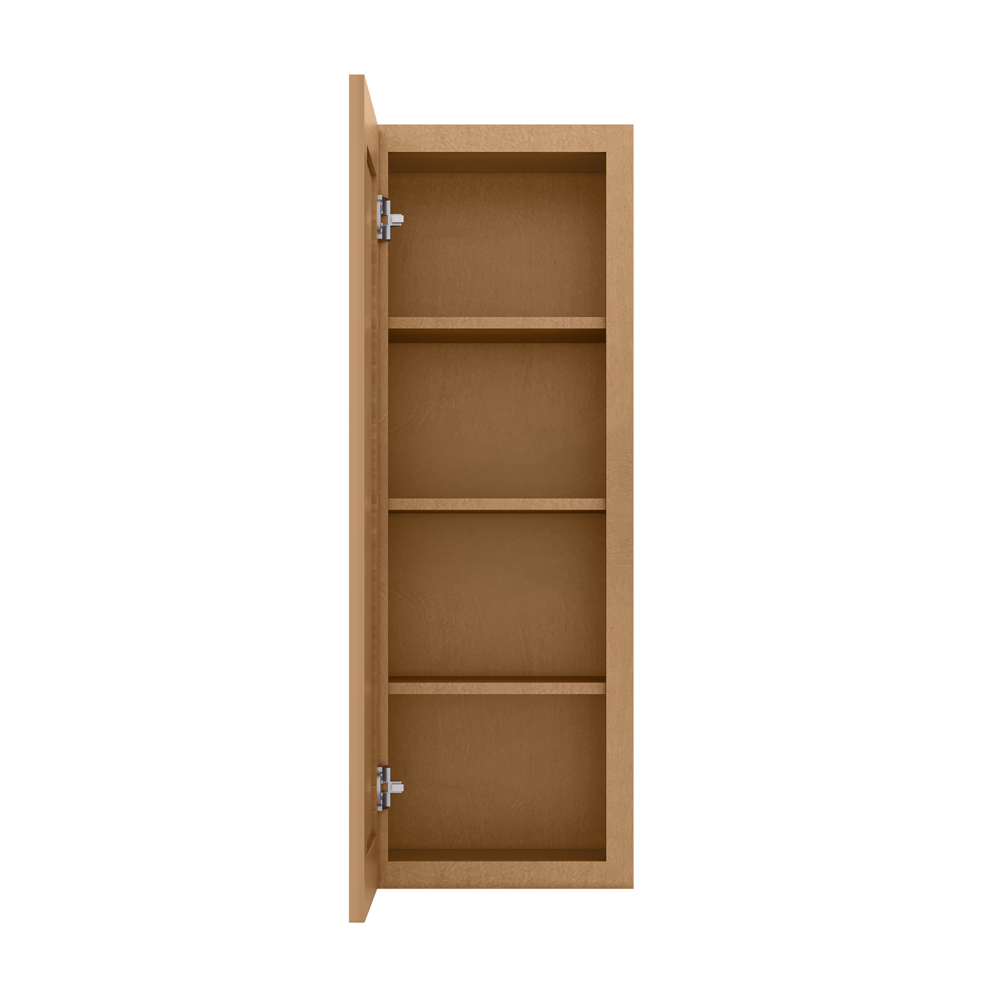 Wall Kitchen Cabinet W1542 Shaker Toffee LessCare 15 in. width 42 in. height 12 in. depth - Kitchen Cabinets