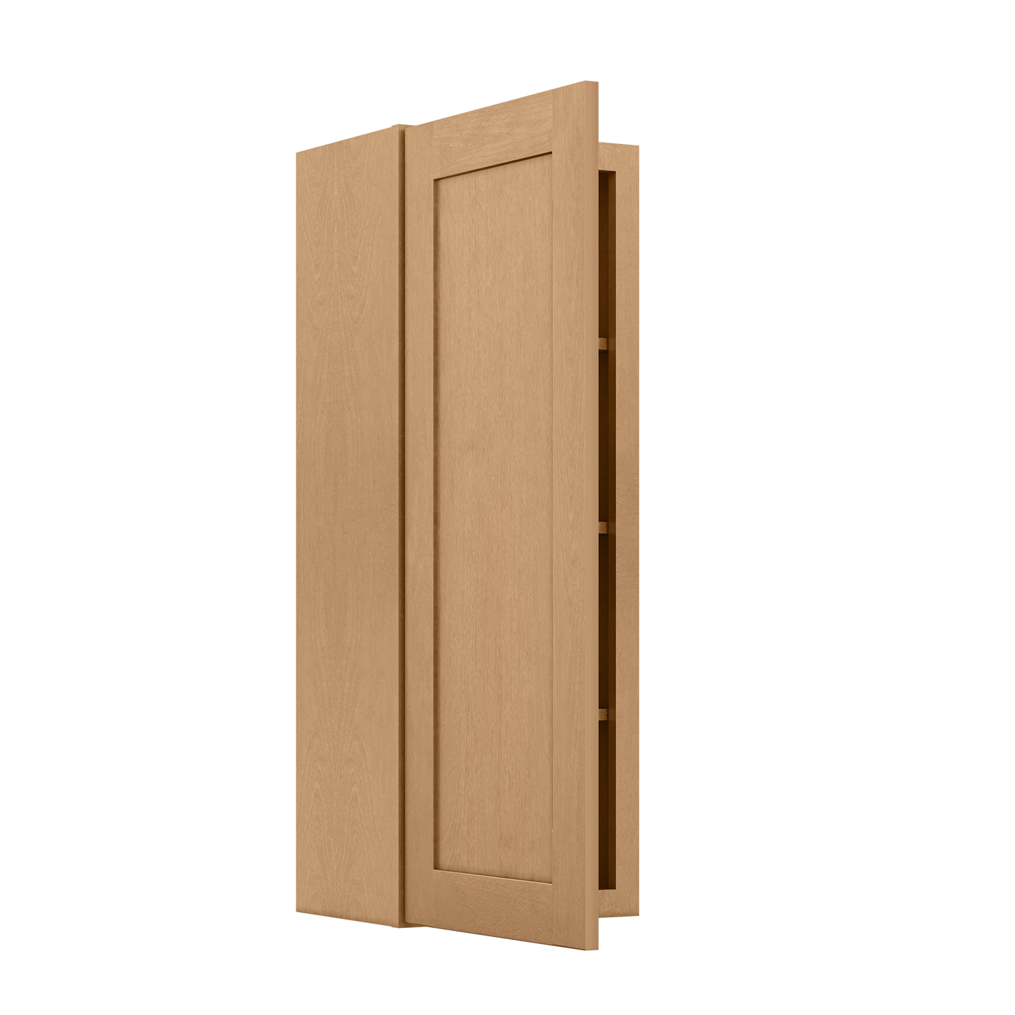 Wall Kitchen Cabinet W1542 Shaker Toffee LessCare 15 in. width 42 in. height 12 in. depth - Kitchen Cabinets