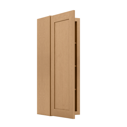 Wall Kitchen Cabinet W1542 Shaker Toffee LessCare 15 in. width 42 in. height 12 in. depth - Kitchen Cabinets