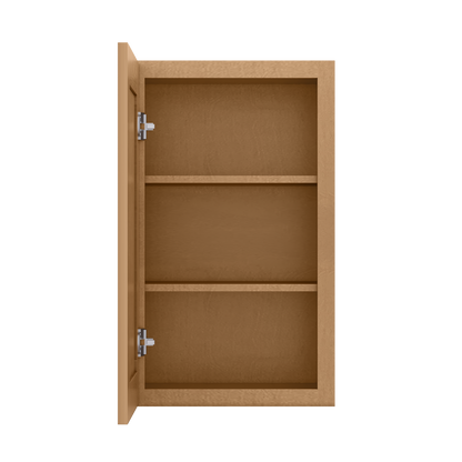 Wall Kitchen Cabinet W1830 Shaker Toffee LessCare 18 in. width 30 in. height 12 in. depth - Kitchen Cabinets