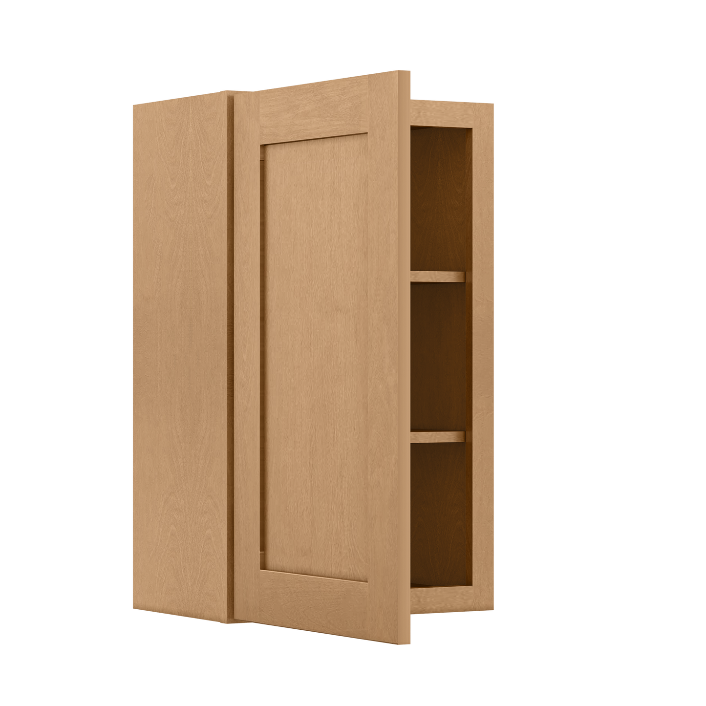 Wall Kitchen Cabinet W1830 Shaker Toffee LessCare 18 in. width 30 in. height 12 in. depth - Kitchen Cabinets