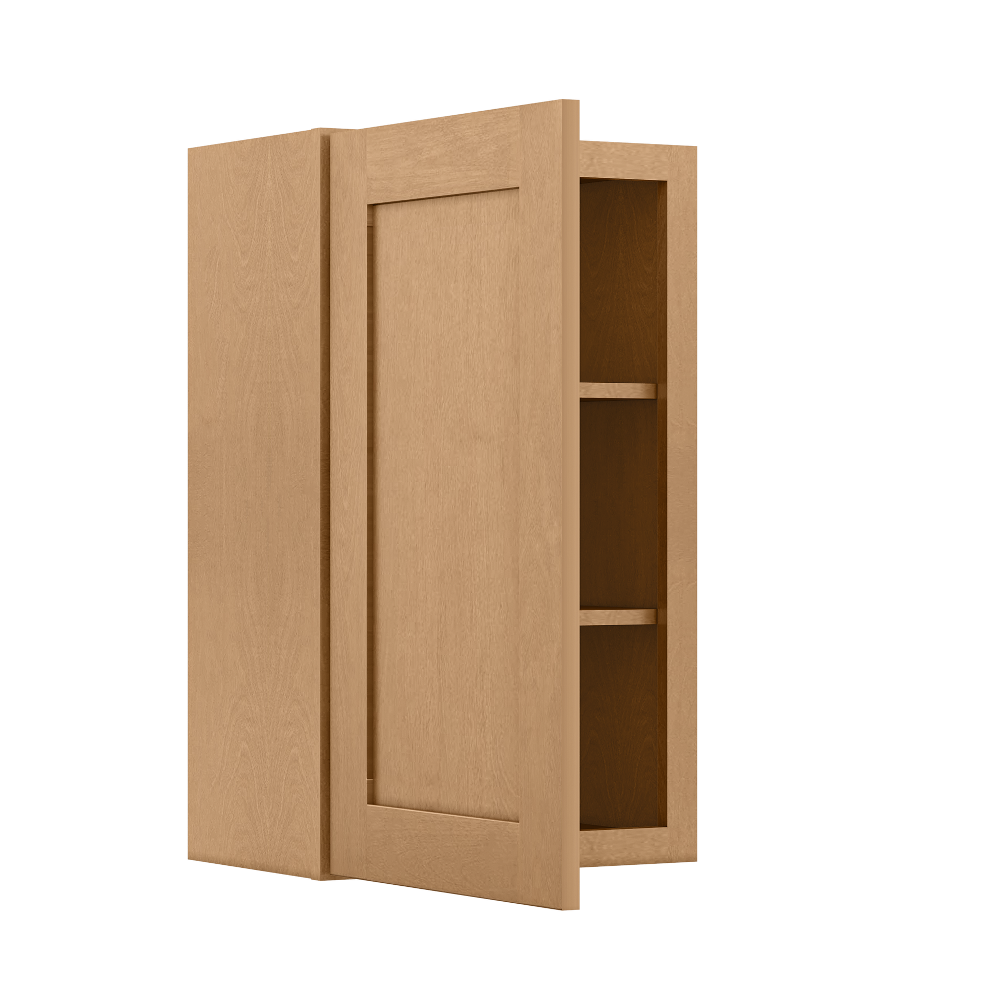 Wall Kitchen Cabinet W1830 Shaker Toffee LessCare 18 in. width 30 in. height 12 in. depth - Kitchen Cabinets