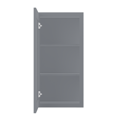 Wall Kitchen Cabinet W1836 Colonial Gray LessCare 18 in. width 36 in. height 12 in. depth - Kitchen Cabinets