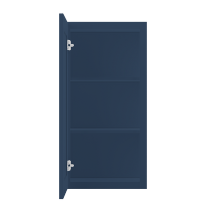 Wall Kitchen Cabinet W1836 Danbury Blue LessCare 18 in. width 36 in. height 12 in. depth - Kitchen Cabinets