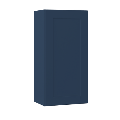 Wall Kitchen Cabinet W1836 Danbury Blue LessCare 18 in. width 36 in. height 12 in. depth - Kitchen Cabinets