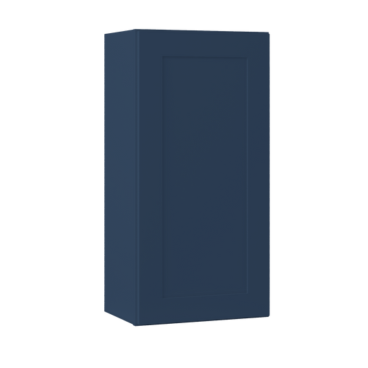 Wall Kitchen Cabinet W1836 Danbury Blue LessCare 18 in. width 36 in. height 12 in. depth - Kitchen Cabinets