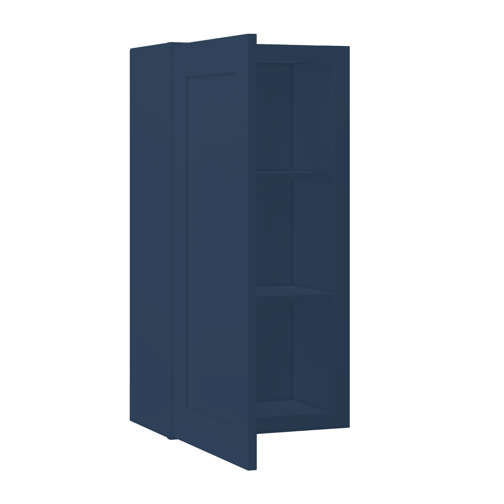 Wall Kitchen Cabinet W1836 Danbury Blue LessCare 18 in. width 36 in. height 12 in. depth - Kitchen Cabinets