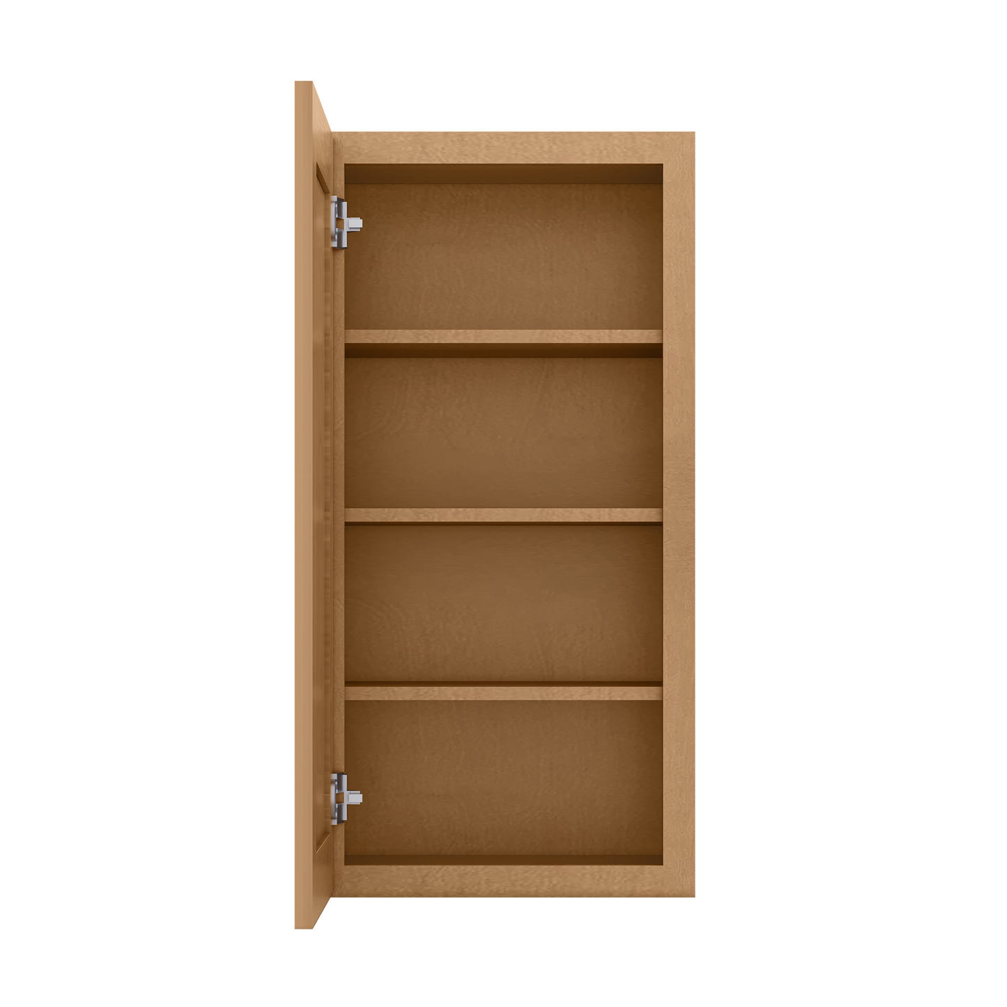 Wall Kitchen Cabinet W1836 Shaker Toffee LessCare 18 in. width 36 in. height 12 in. depth - Kitchen Cabinets