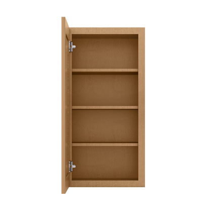 Wall Kitchen Cabinet W1836 Shaker Toffee LessCare 18 in. width 36 in. height 12 in. depth - Kitchen Cabinets
