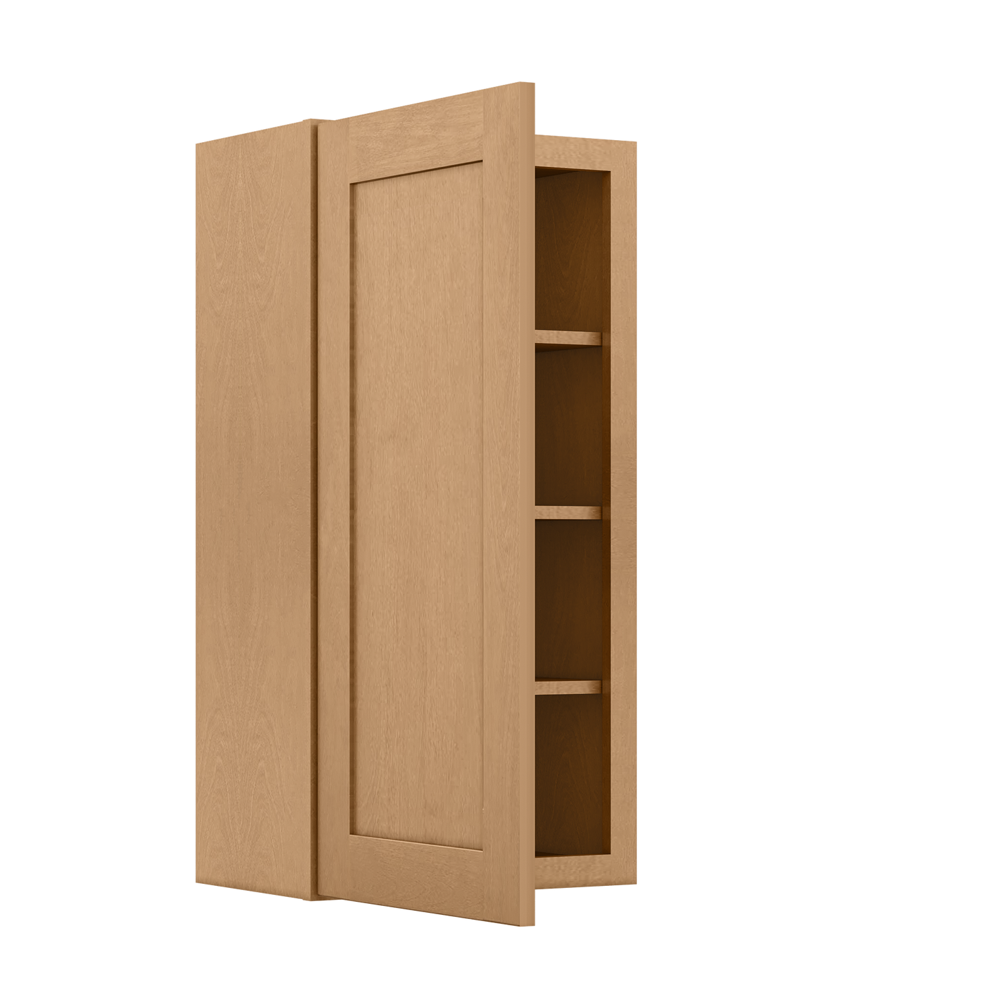 Wall Kitchen Cabinet W1836 Shaker Toffee LessCare 18 in. width 36 in. height 12 in. depth - Kitchen Cabinets