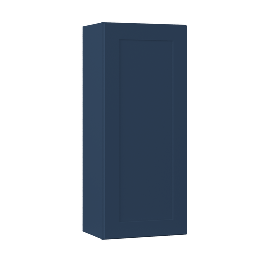 Wall Kitchen Cabinet W1842 Danbury Blue LessCare 18 in. width 42 in. height 12 in. depth - Kitchen Cabinets