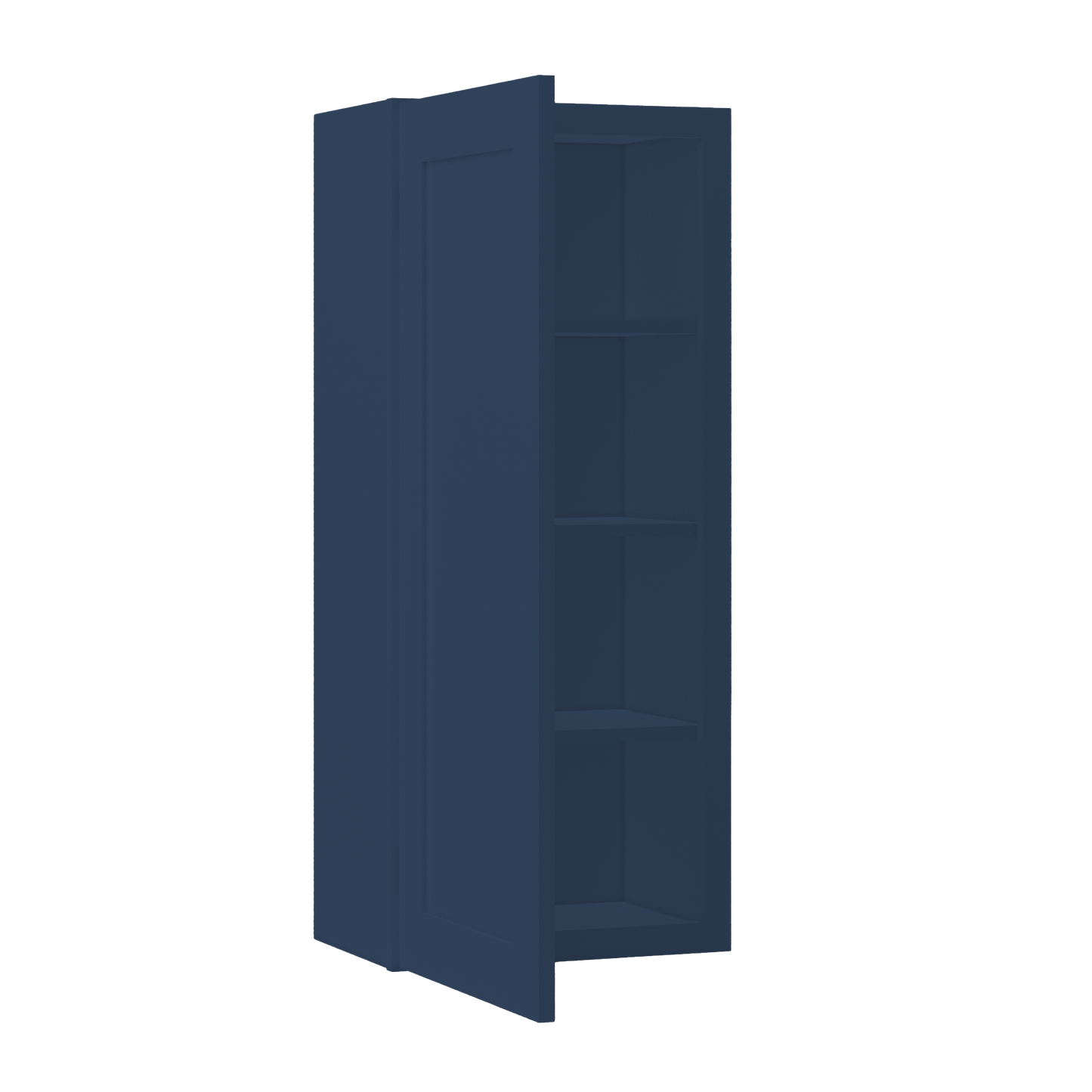Wall Kitchen Cabinet W1842 Danbury Blue LessCare 18 in. width 42 in. height 12 in. depth - Kitchen Cabinets