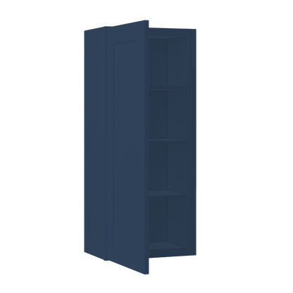 Wall Kitchen Cabinet W1842 Danbury Blue LessCare 18 in. width 42 in. height 12 in. depth - Kitchen Cabinets