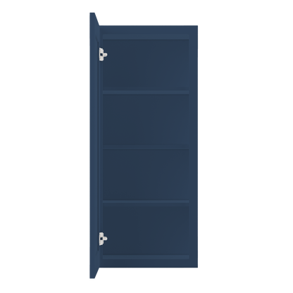 Wall Kitchen Cabinet W1842 Danbury Blue LessCare 18 in. width 42 in. height 12 in. depth - Kitchen Cabinets
