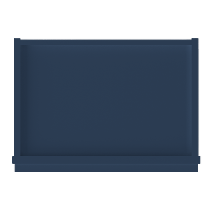 Wall Kitchen Cabinet W1842 Danbury Blue LessCare 18 in. width 42 in. height 12 in. depth - Kitchen Cabinets