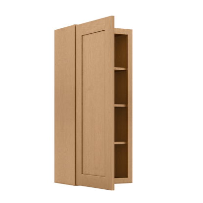 Wall Kitchen Cabinet W1842 Shaker Toffee LessCare 18 in. width 42 in. height 12 in. depth - Kitchen Cabinets