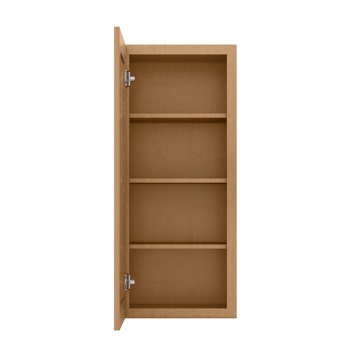 Wall Kitchen Cabinet W1842 Shaker Toffee LessCare 18 in. width 42 in. height 12 in. depth - Kitchen Cabinets