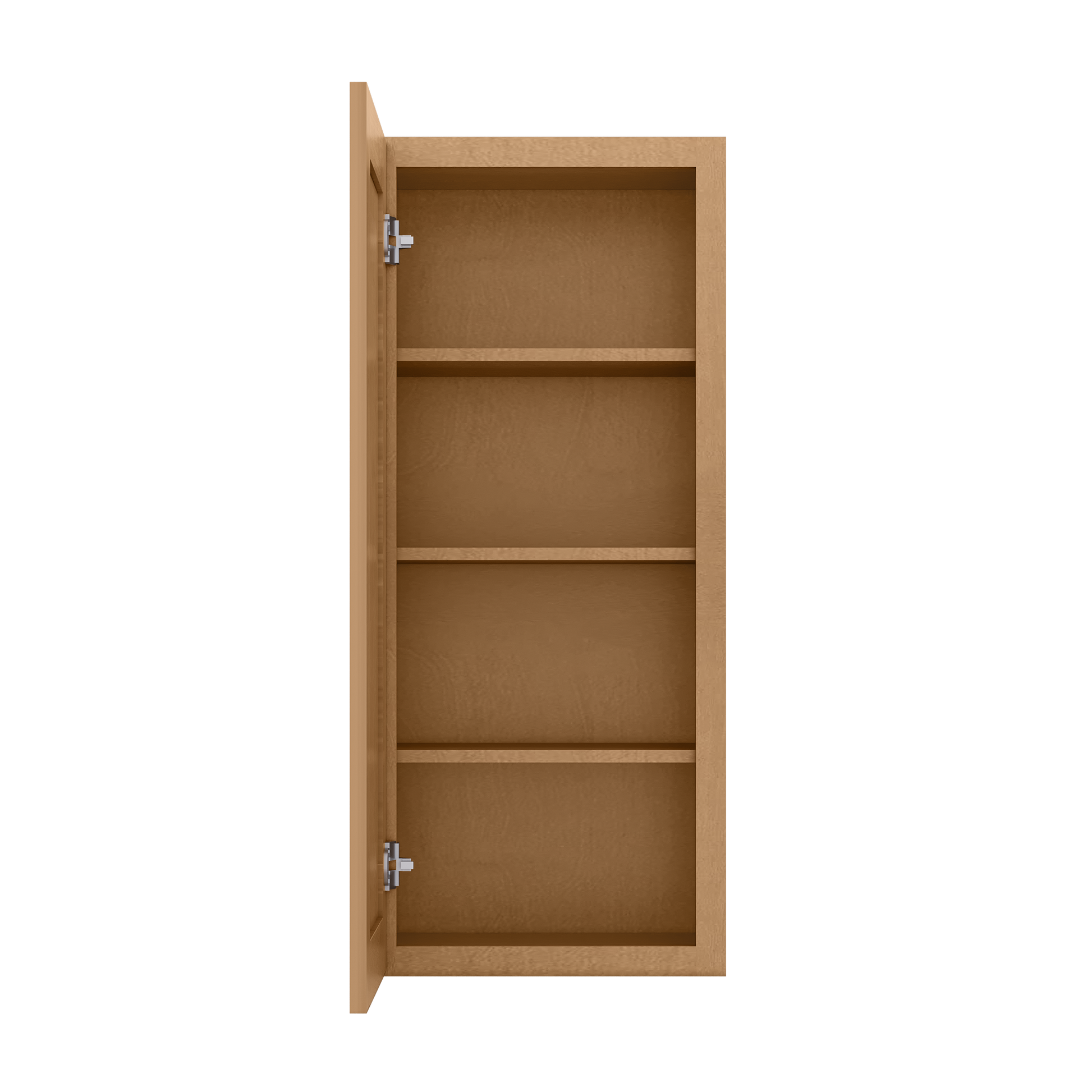 Wall Kitchen Cabinet W1842 Shaker Toffee LessCare 18 in. width 42 in. height 12 in. depth - Kitchen Cabinets