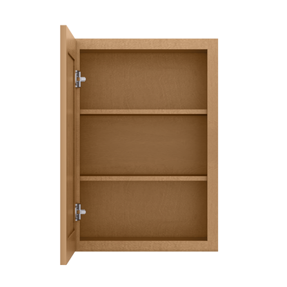 Wall Kitchen Cabinet W2130 Shaker Toffee LessCare 21 in. width 30 in. height 12 in. depth - Kitchen Cabinets