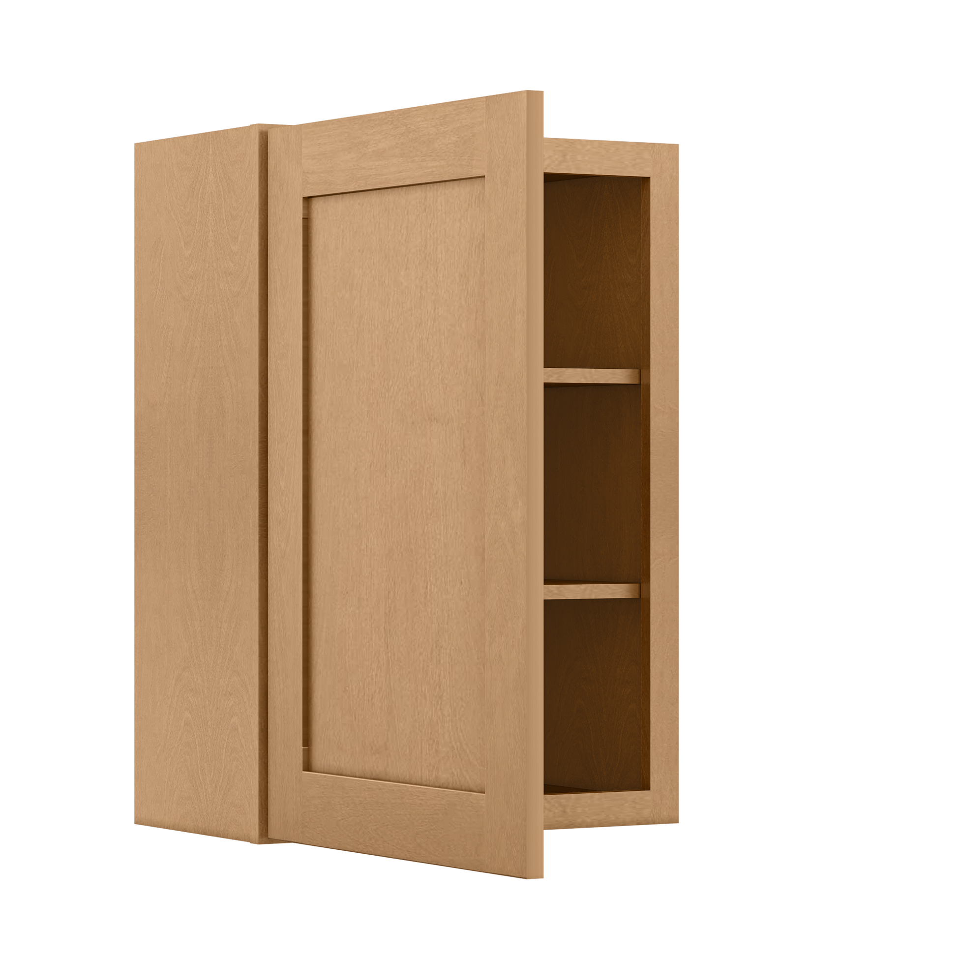 Wall Kitchen Cabinet W2130 Shaker Toffee LessCare 21 in. width 30 in. height 12 in. depth - Kitchen Cabinets