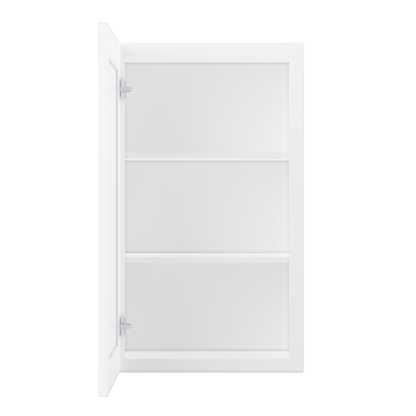 Wall Kitchen Cabinet W2136 Alpina White LessCare 21 in. width 36 in. height 12 in. depth - Kitchen Cabinets