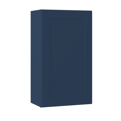 Wall Kitchen Cabinet W2136 Danbury Blue LessCare 21 in. width 36 in. height 12 in. depth - Kitchen Cabinets