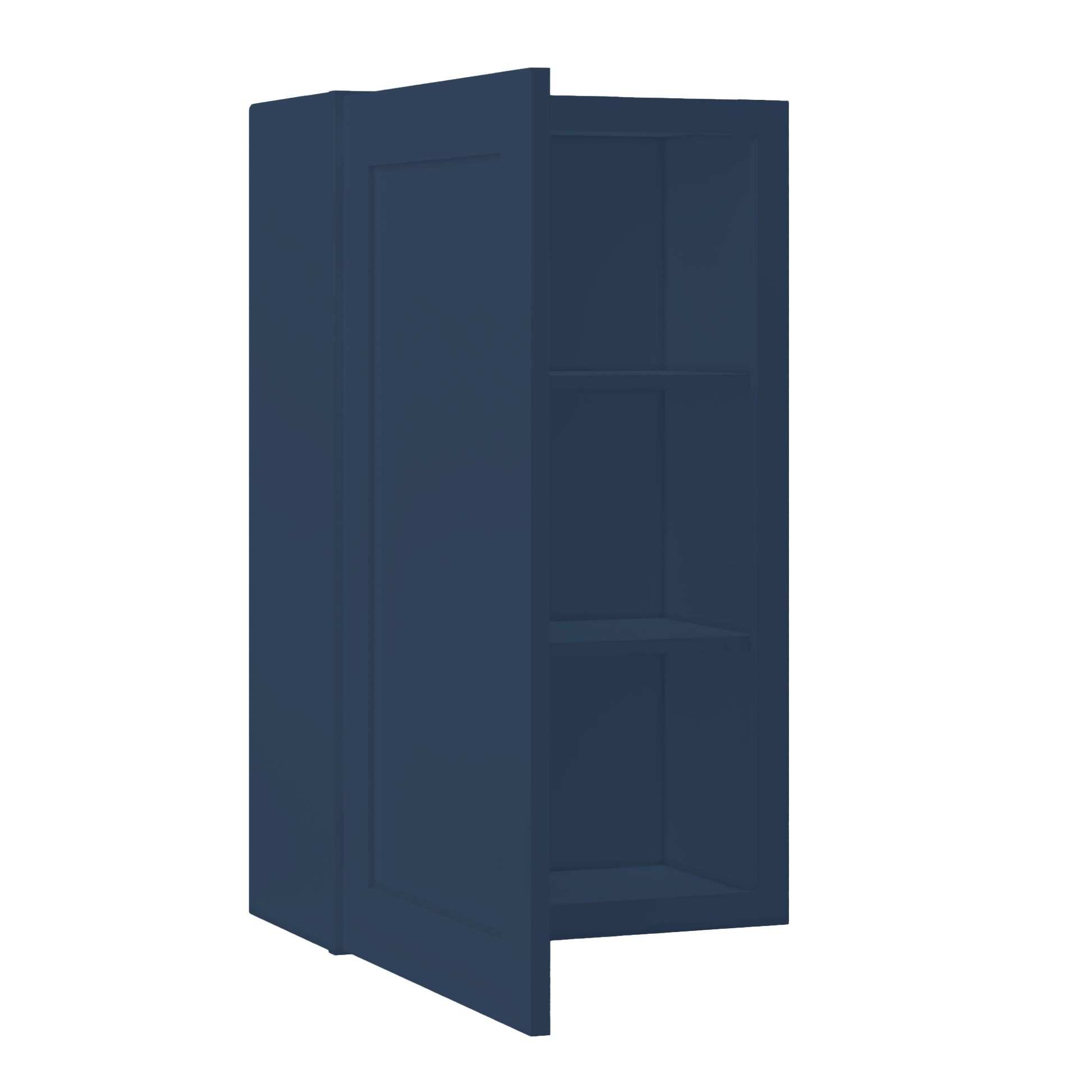 Wall Kitchen Cabinet W2136 Danbury Blue LessCare 21 in. width 36 in. height 12 in. depth - Kitchen Cabinets