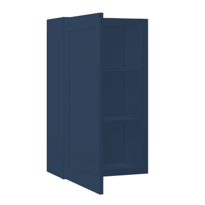Wall Kitchen Cabinet W2136 Danbury Blue LessCare 21 in. width 36 in. height 12 in. depth - Kitchen Cabinets