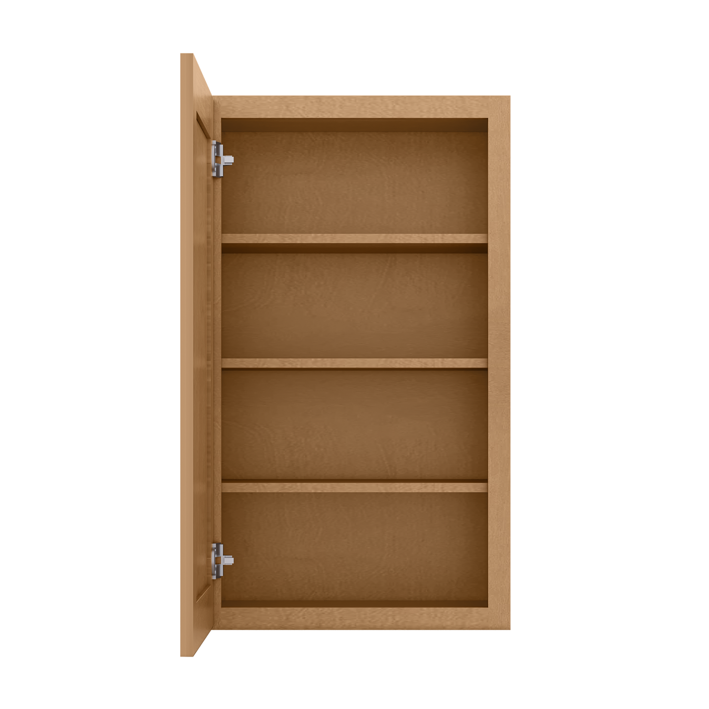 Wall Kitchen Cabinet W2136 Shaker Toffee LessCare 21 in. width 36 in. height 12 in. depth - Kitchen Cabinets