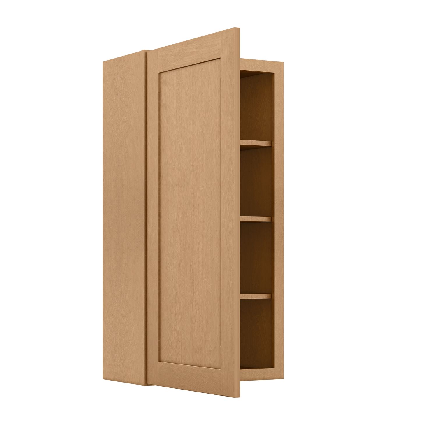 Wall Kitchen Cabinet W2142 Shaker Toffee LessCare 21 in. width 42 in. height 12 in. depth - Kitchen Cabinets