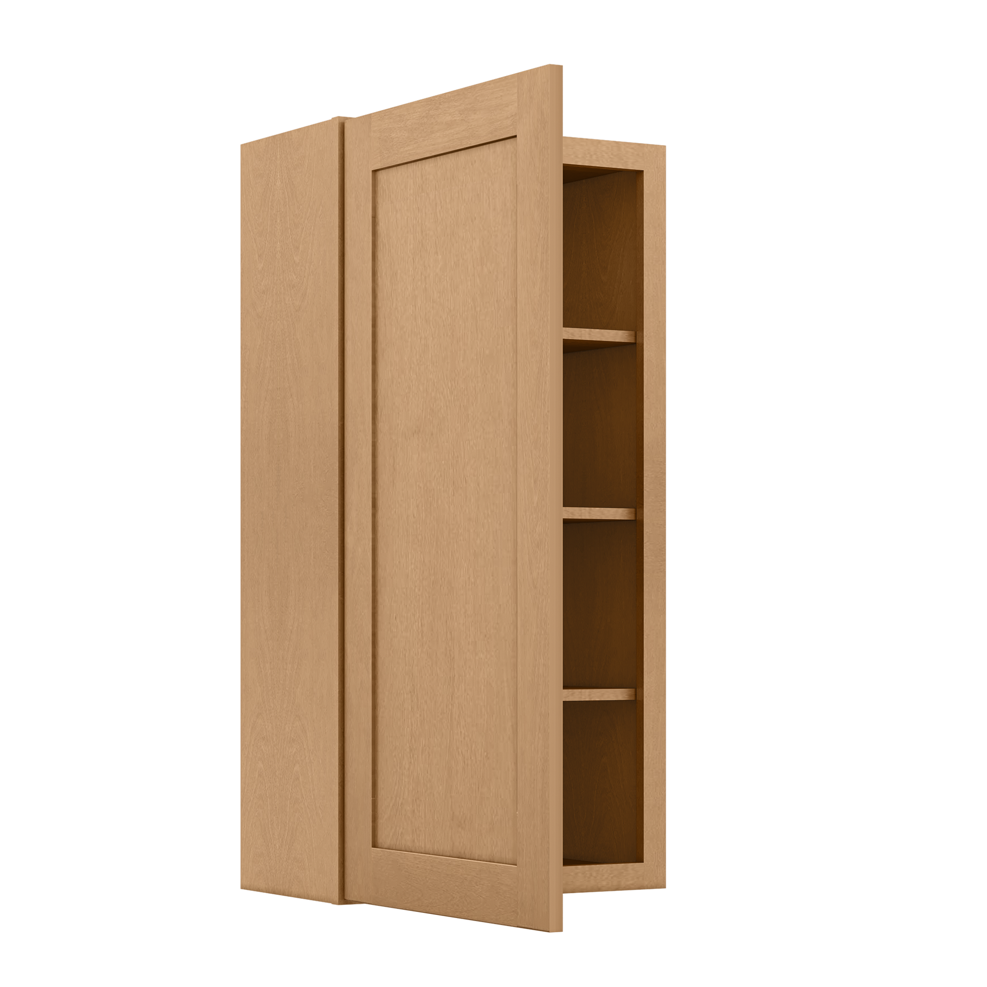 Wall Kitchen Cabinet W2142 Shaker Toffee LessCare 21 in. width 42 in. height 12 in. depth - Kitchen Cabinets
