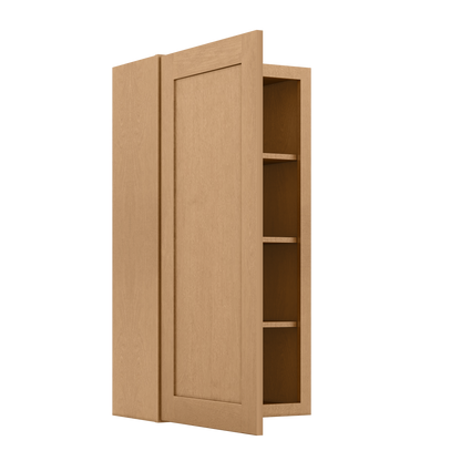 Wall Kitchen Cabinet W2142 Shaker Toffee LessCare 21 in. width 42 in. height 12 in. depth - Kitchen Cabinets