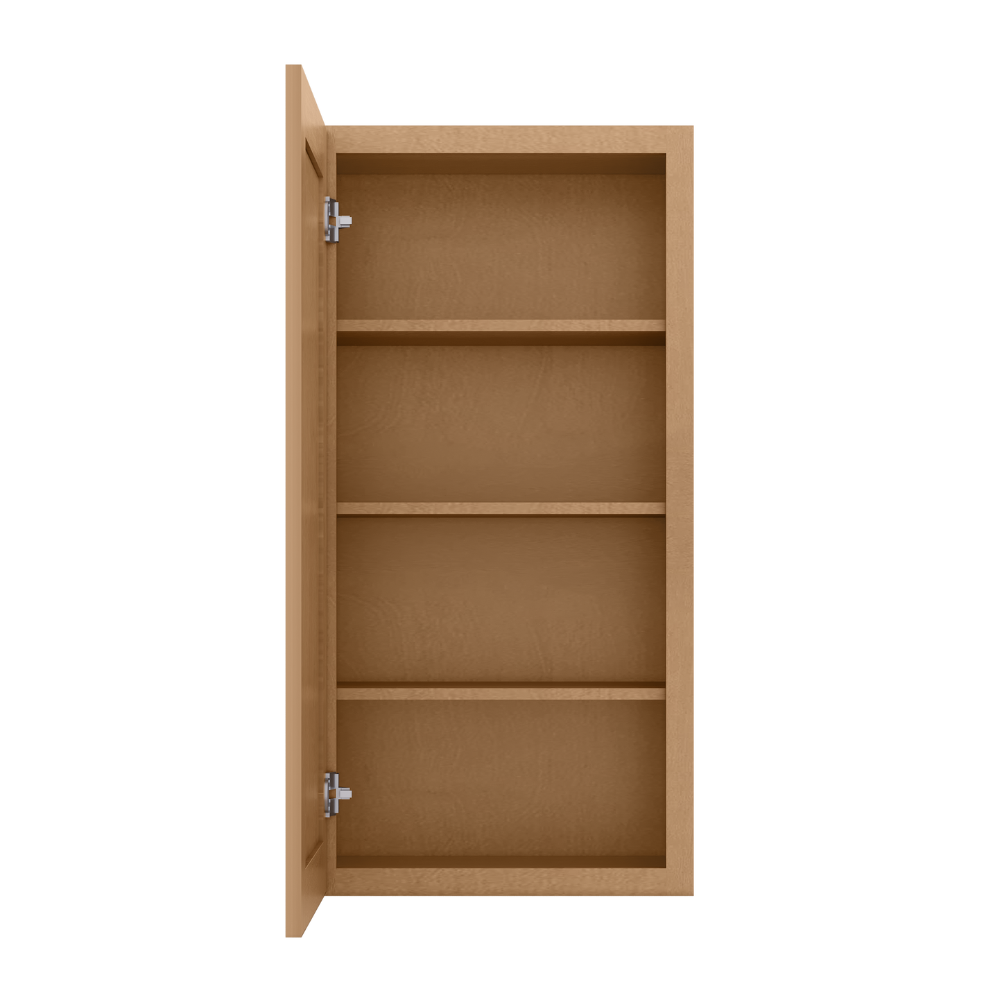 Wall Kitchen Cabinet W2142 Shaker Toffee LessCare 21 in. width 42 in. height 12 in. depth - Kitchen Cabinets