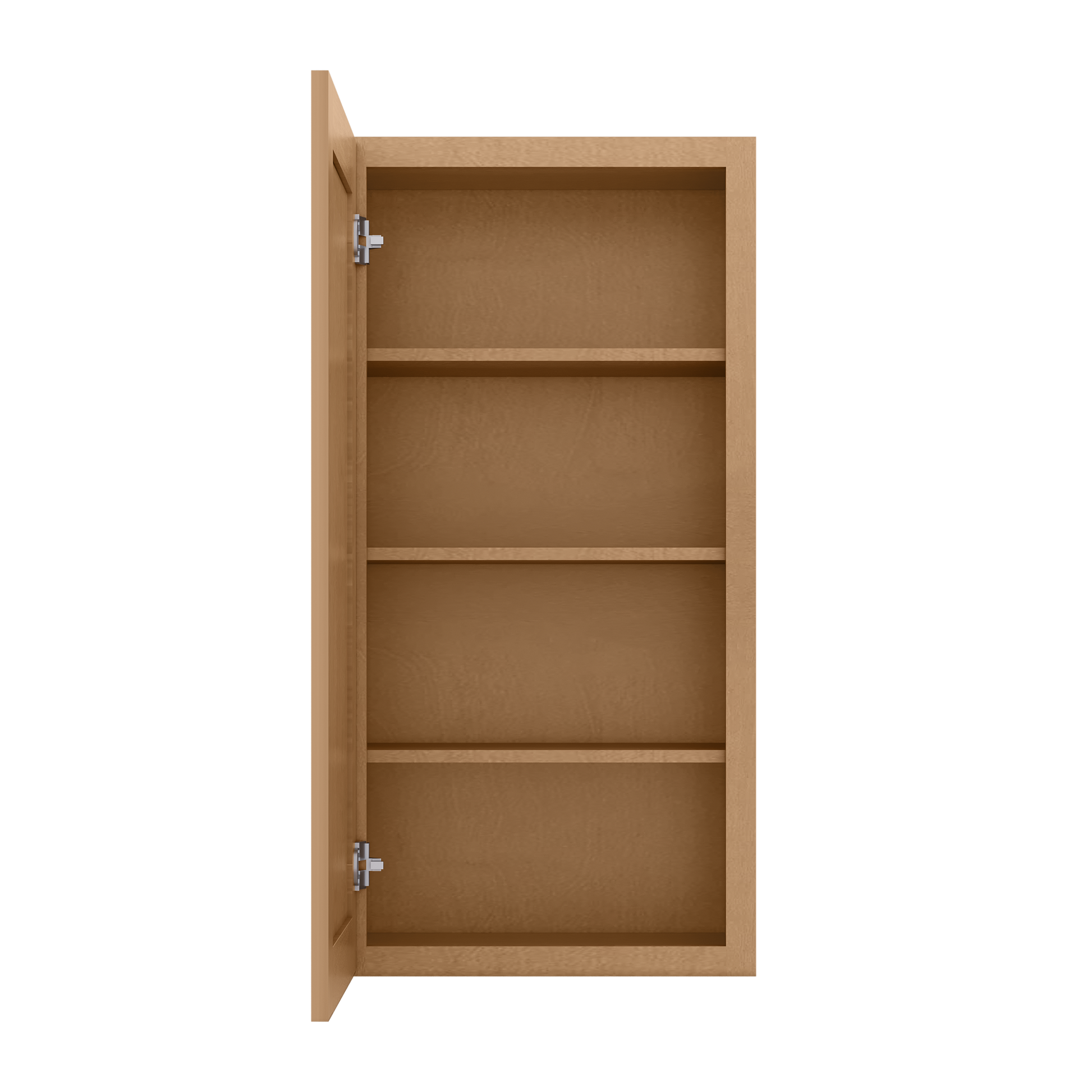 Wall Kitchen Cabinet W2142 Shaker Toffee LessCare 21 in. width 42 in. height 12 in. depth - Kitchen Cabinets