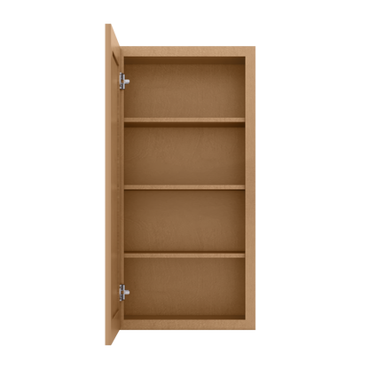 Wall Kitchen Cabinet W2142 Shaker Toffee LessCare 21 in. width 42 in. height 12 in. depth - Kitchen Cabinets