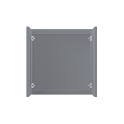 Wall Kitchen Cabinet W2424 Colonial Gray LessCare 24 in. width 24 in. height 12 in. depth - Kitchen Cabinets