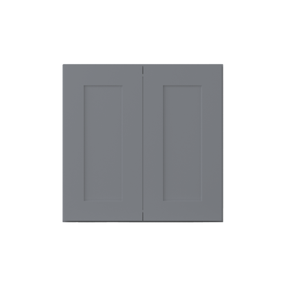 Wall Kitchen Cabinet W2424 Colonial Gray LessCare 24 in. width 24 in. height 12 in. depth - Kitchen Cabinets