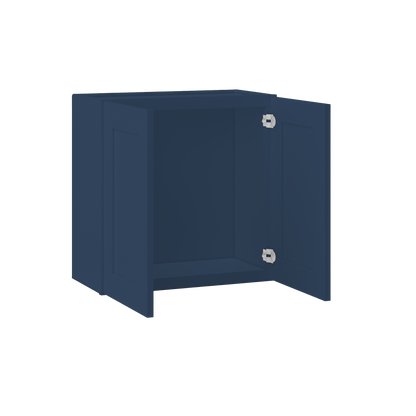 Wall Kitchen Cabinet W2424 Danbury Blue LessCare 24 in. width 24 in. height 12 in. depth - Kitchen Cabinets